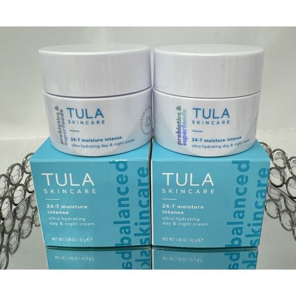 2 NIB-TULA 24/7 Moisture Intense Ultra Hydrating Day & Night Cream 1.48 oz - Picture 1 of 6